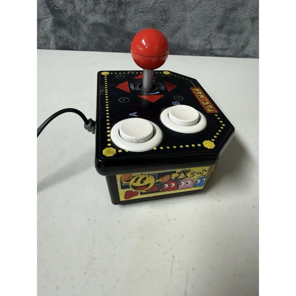 Pac-Man Plug & Play TV Game Jakks Pacific Namco Retro Joystick Console Working